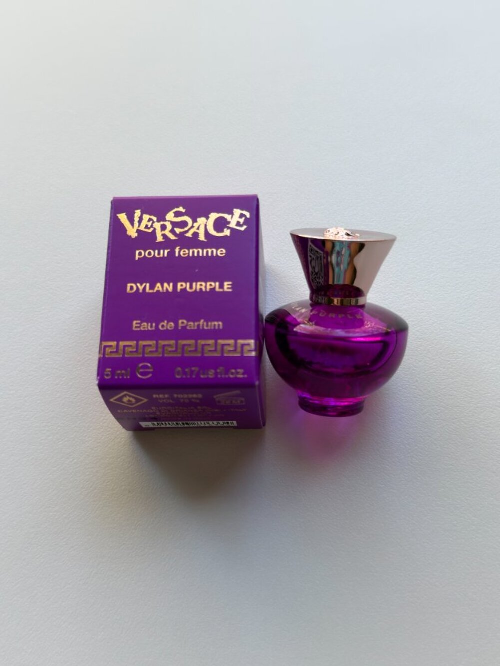 3927 VERSACE DYLAN PURPLE  MINI BOTTLE COLLECTOR